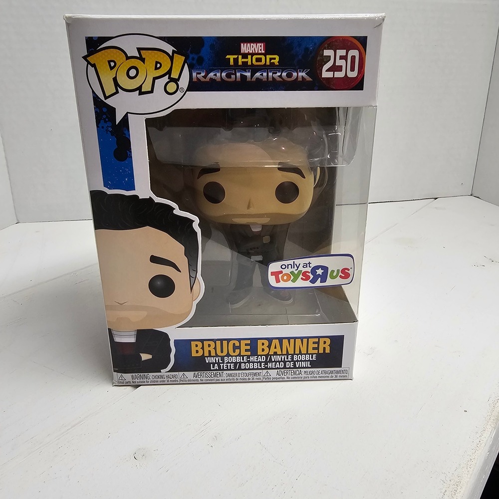 Funko Pop Marvel Thor Ragnarok Bruce Banner 250 Toys R Us Exclusive Bobblehead